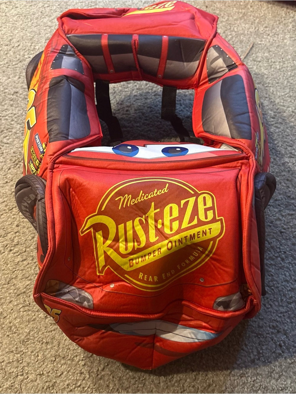 Disney Red Lightning McQueen Rust-eze Ride On Costume Halloween